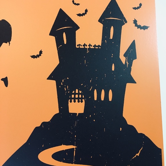 Halloween Fright Night Wood Box Frame Ghost Tombs - Picture 8 of 12